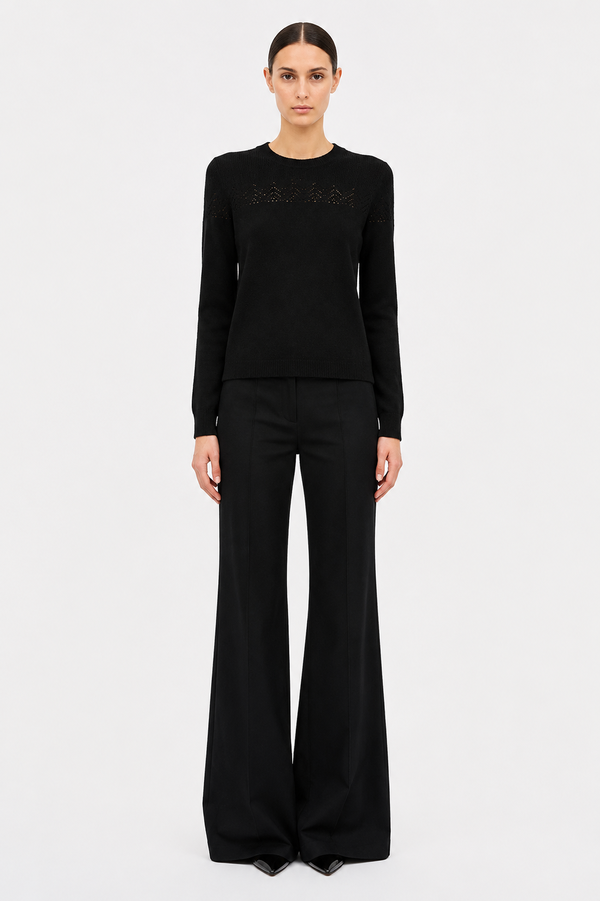 Ulla Johnson Emelie Cashmere Sweater - Noir