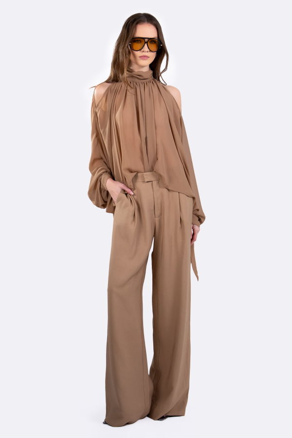 Nonchalant Label Juno Blouse - Camel
