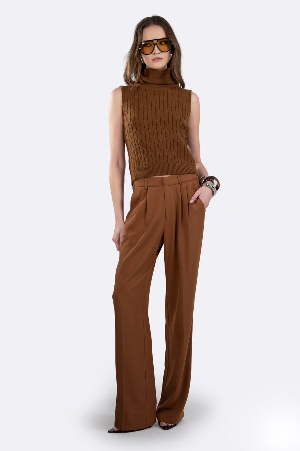 Nonchalant Label Victoria Trouser - Caramel