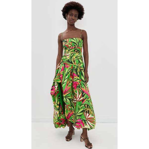 farm rio green maxi dress Tropical Dream - Orange Glitter Prom Dresses 2020