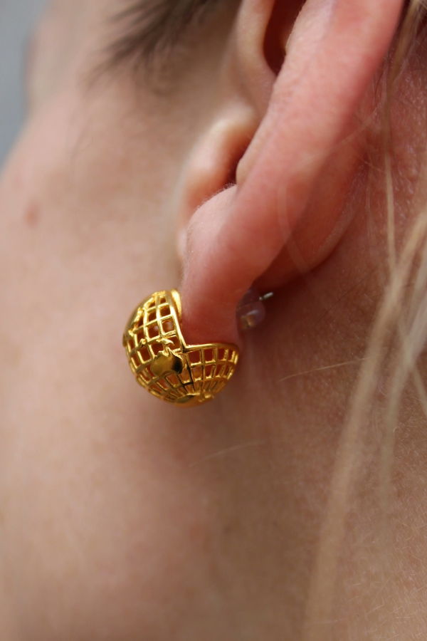 Mesh Earth Earrings