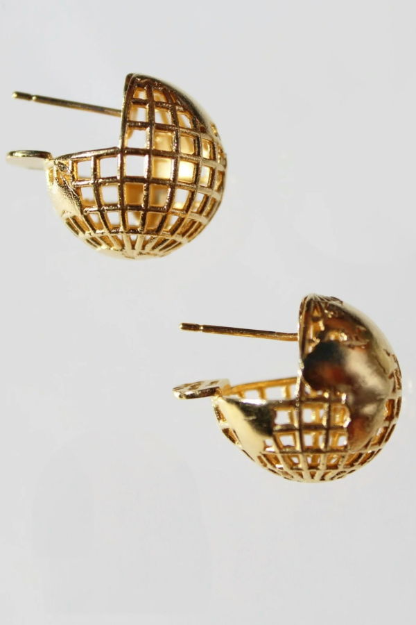 Mesh Earth Earrings