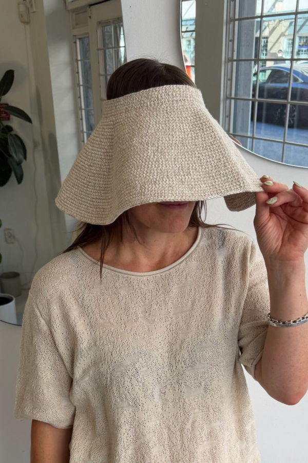 Lauren Manoogian Crochet Big Brim Hat