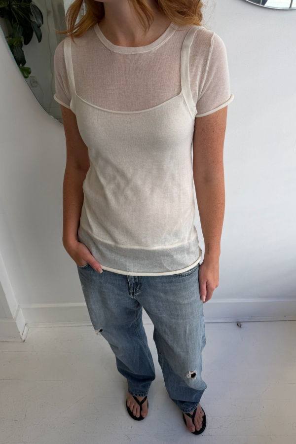 Lauren Manoogian Veil Camisole - Bone