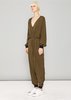 unisex Berenik LONG OVERSIZED SILKY CUPRO JUMPSUIT - khaki - Thumbnail 3