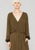 unisex Berenik LONG OVERSIZED SILKY CUPRO JUMPSUIT - khaki - Thumbnail 5