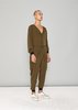 unisex Berenik LONG OVERSIZED SILKY CUPRO JUMPSUIT - khaki - Thumbnail 2