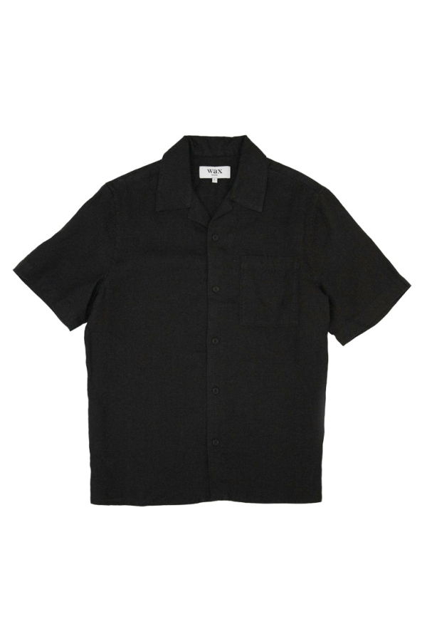 Wax London Didcot Washed Linen Shirt