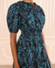 Ulla Johnson Othella S/S Cotton Dress - Midnight - Thumbnail 3