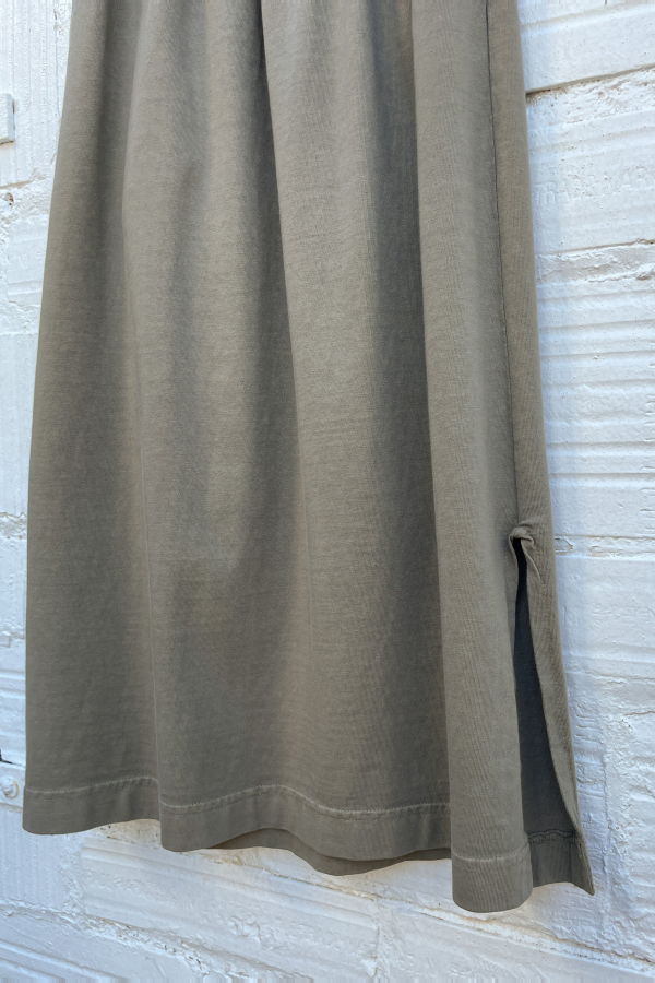 Mantra Manny Midi Slit Skirt - Gray