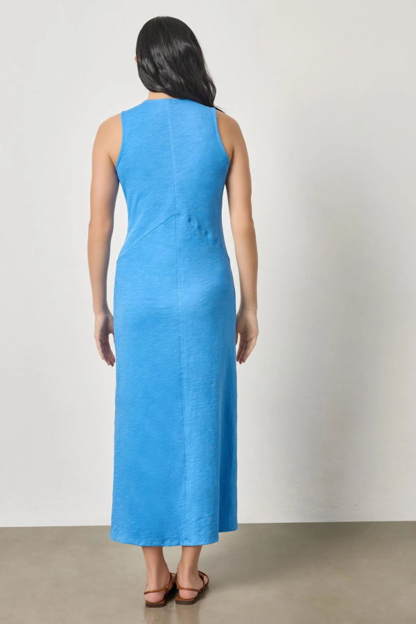 Lilla P. V-Neck Seamed Maxi Dress - Regatta