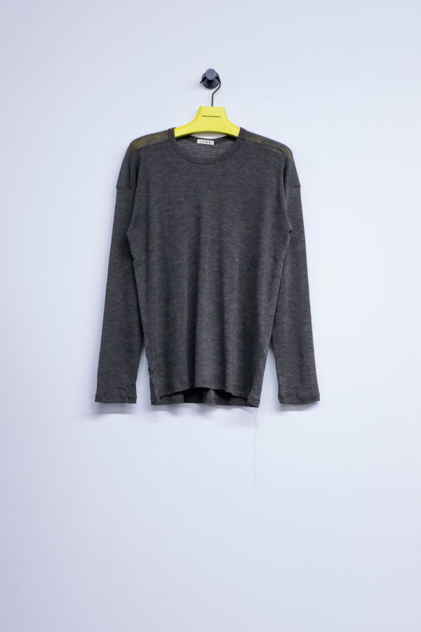 SONO Organic Wool Luno Longsleeve Top - Charcoal