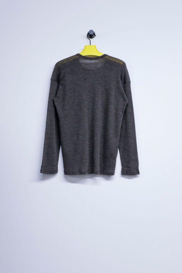 SONO Organic Wool Luno Longsleeve Top - Charcoal