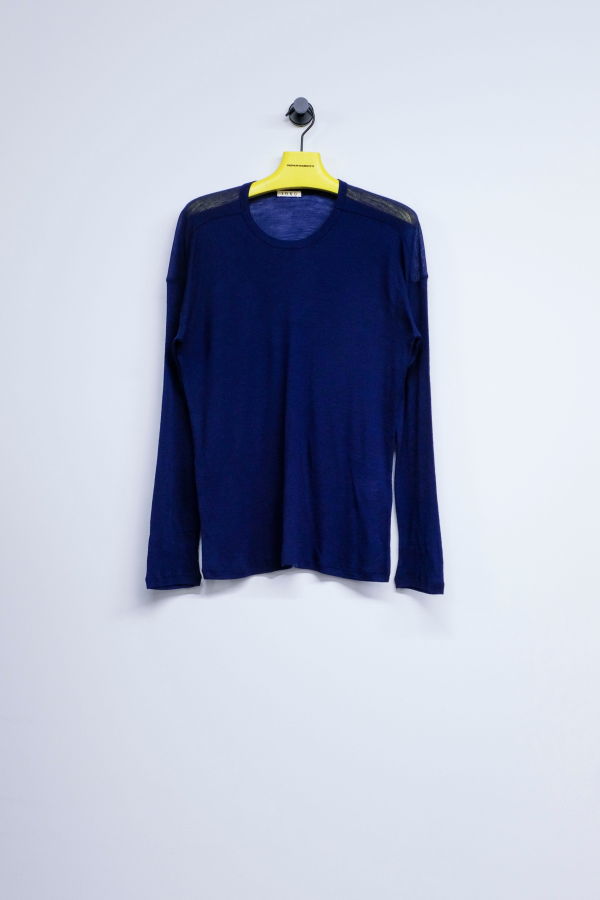 SONO Organic Wool Luno Longsleeve Top - Indigo