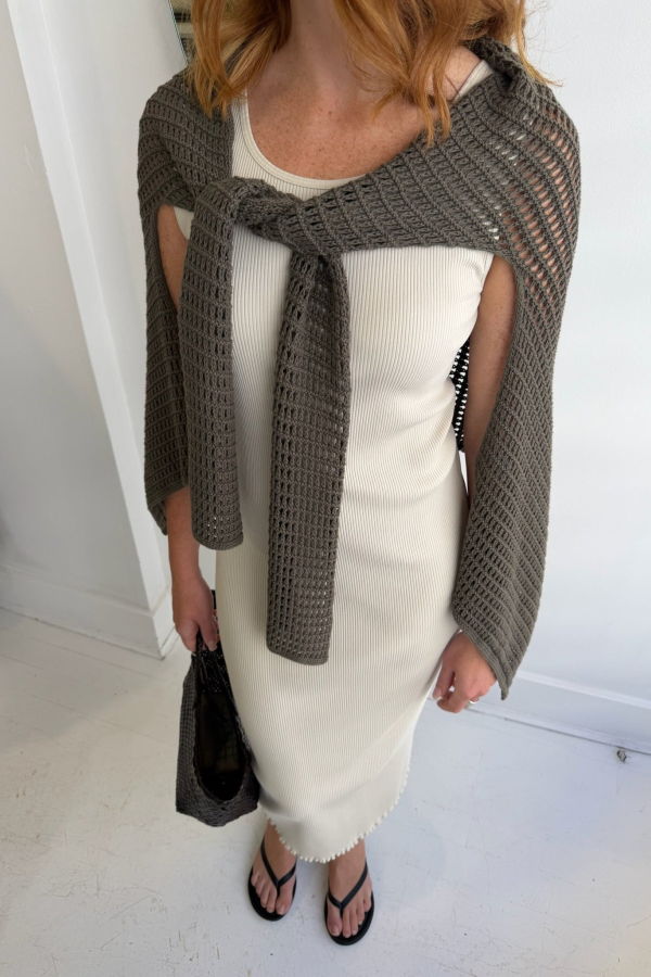 Lauren Manoogian Ruffle Rib Dress
