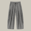 TOAST Pleated Melange Linen Cotton Trousers - Soft Charcoal - Thumbnail 4