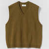 TOAST High V-Neck Wool Tank Sweater - Brass - Thumbnail 4