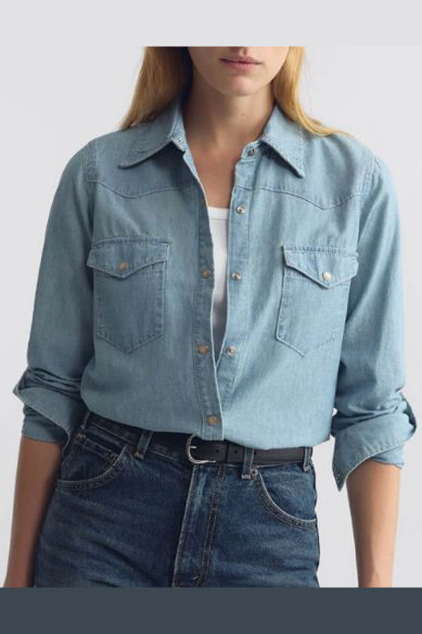 Nili Lotan Travis Chambray Shirt