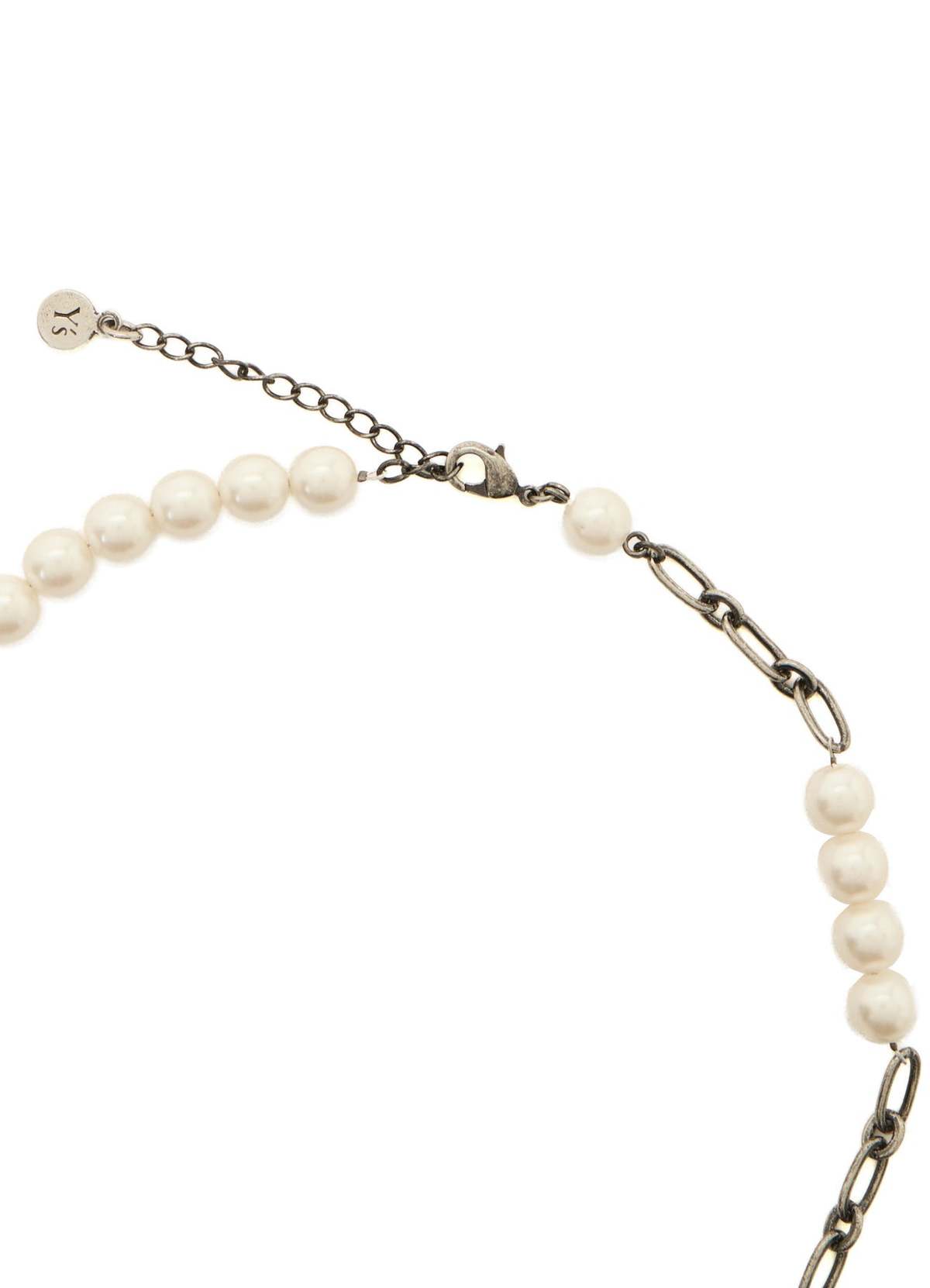 Y's Pearl and Chain Choker - Silver - Image 2 of 5