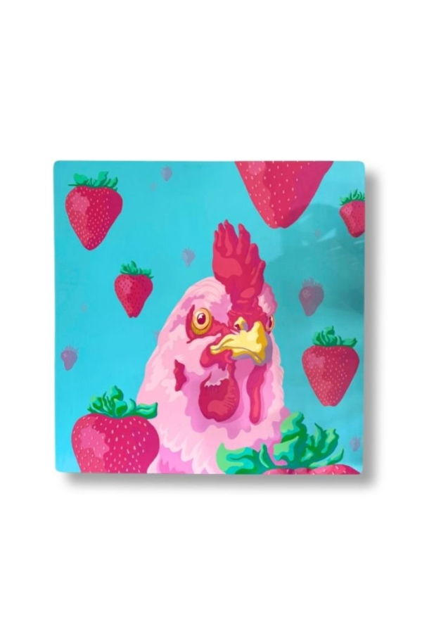 Brandt Woods "Chicken & Strawberries" Original Painting