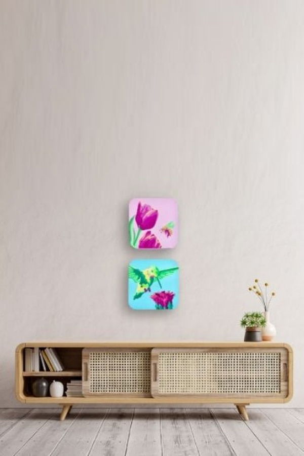 Brandt Woods "Hummingbird" Original Painting Wall Art