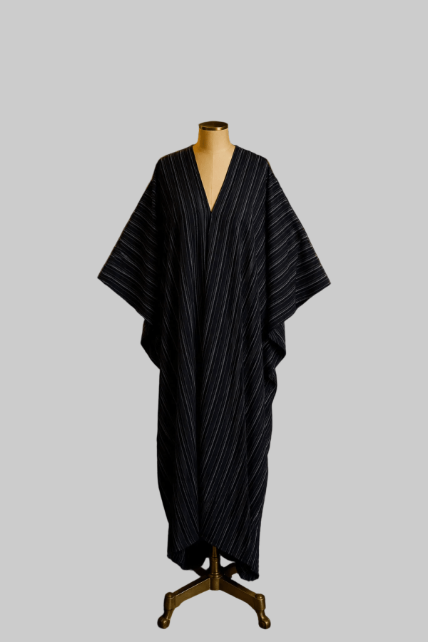 Jennafer Grace Federico Pinstripe Caftan Dress
