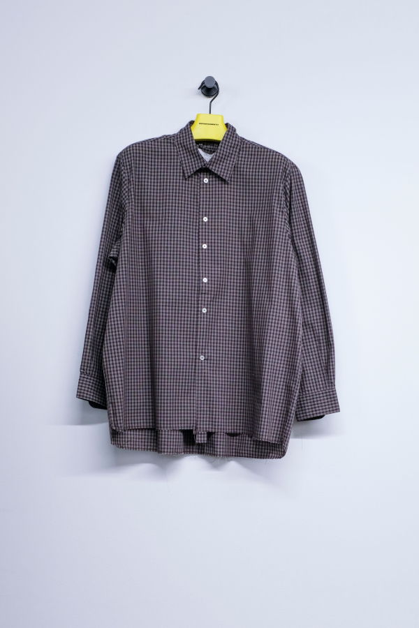 Camiel Fortgens Cotton Big Shirt - Brown Check