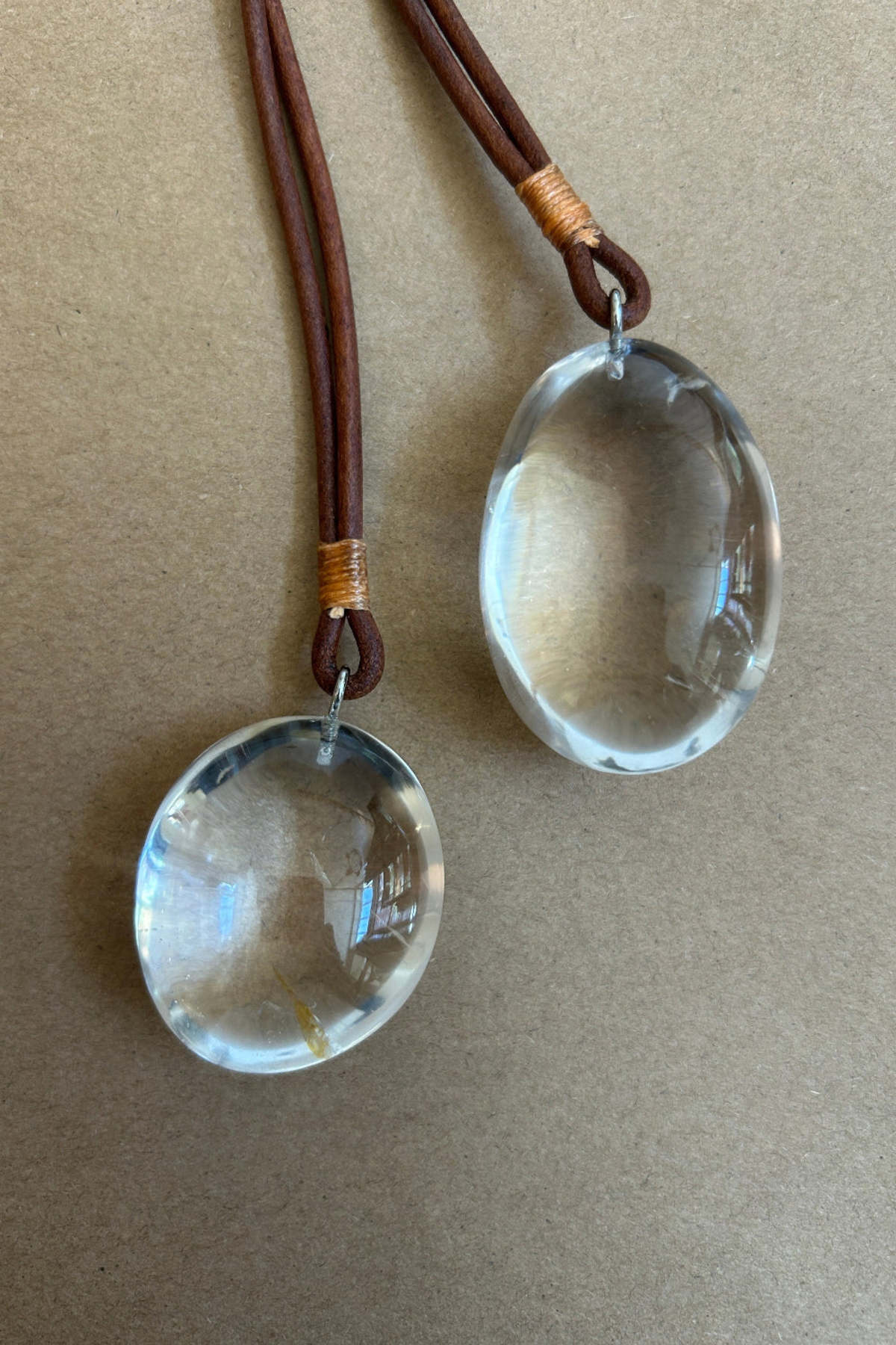 Matthew Swope Large Rock Crystal Drop Necklace - Image 5 of 6