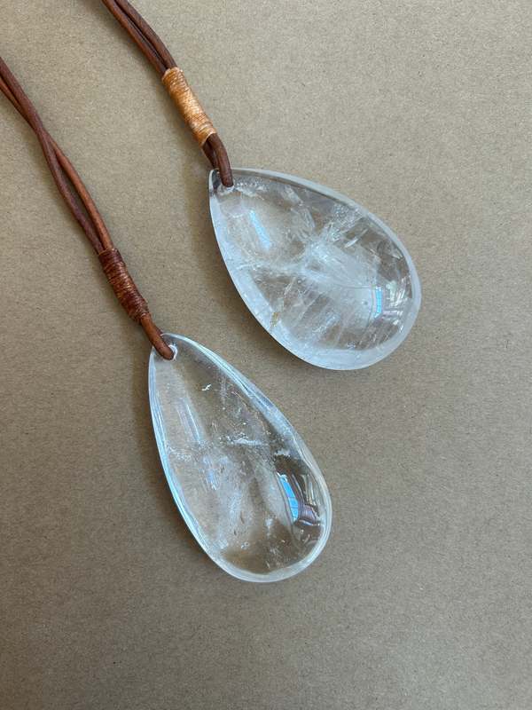 Matthew Swope Rock Crystal Chandelier Drop Necklace Matthew Swope Rock Crystal Chandelier Drop Necklace