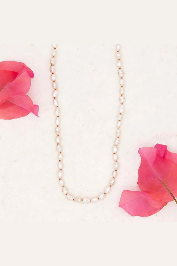 River Song Antique Rice Pearl Necklace