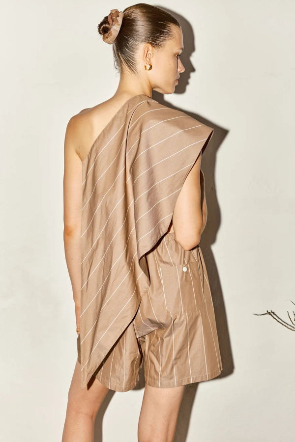 Datura Scarf - Egyptian Blue Striped