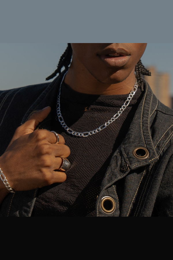 Milk & Rose Chunky Figaro Chain Necklace