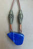 Matthew Swope Lapis Pendant with Brass Beads Necklace - Thumbnail 5