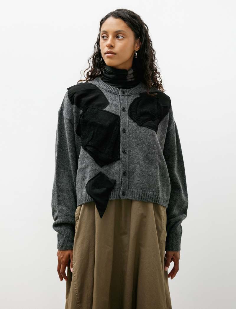 Y's by Yohji Yamamoto Appliqu Short Cardigan