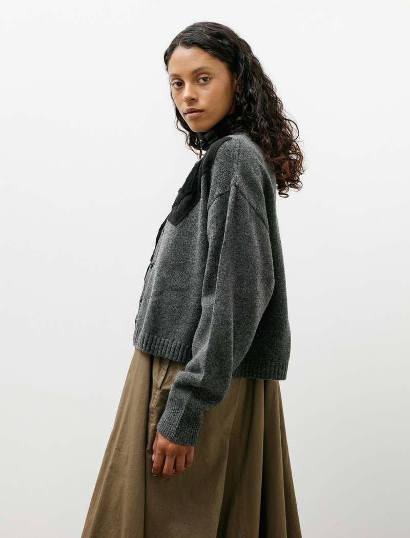 Y's by Yohji Yamamoto Appliqu Short Cardigan