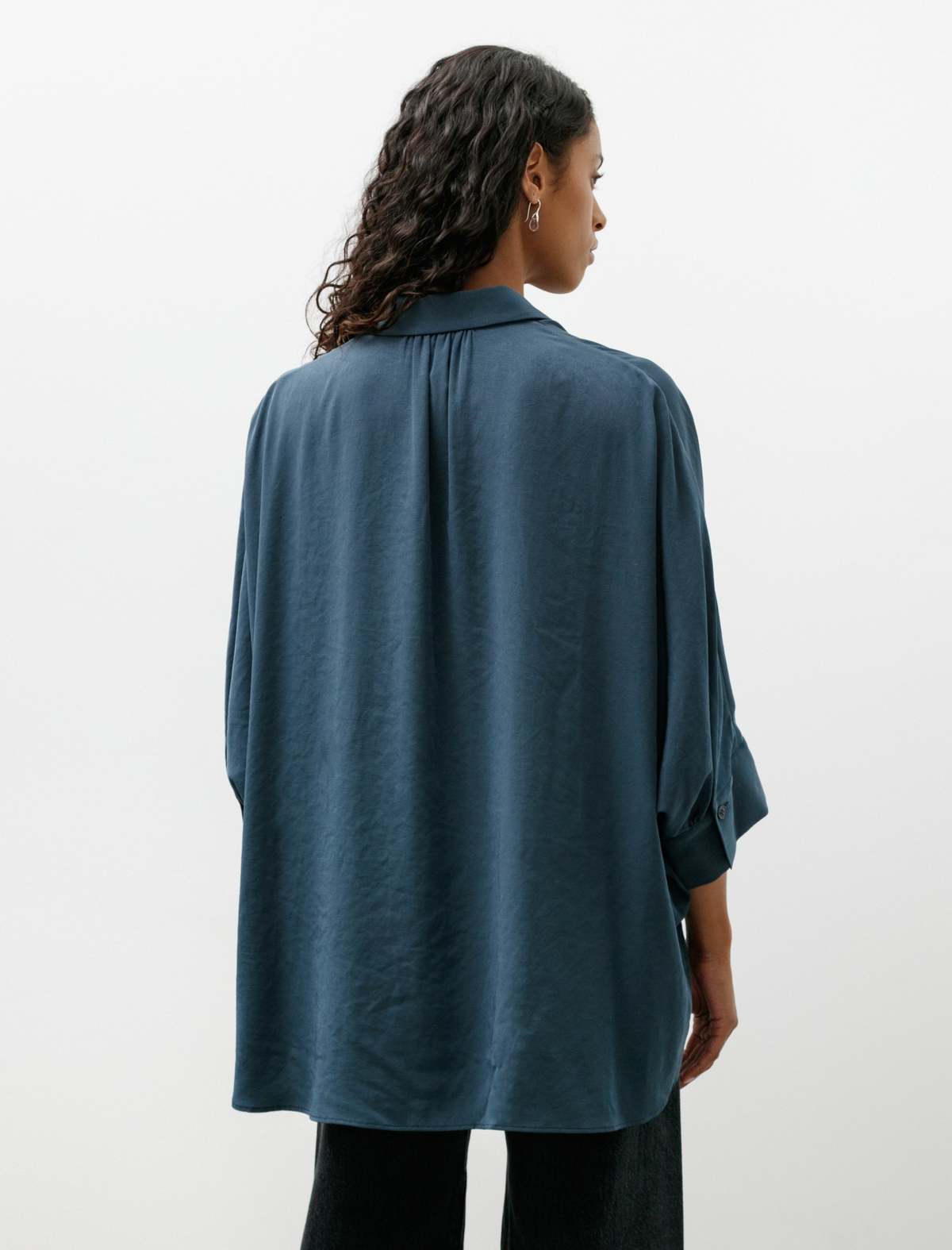 Y's by Yohji Yamamoto Half Sleeve Cape Shirt - Image 2 of 5