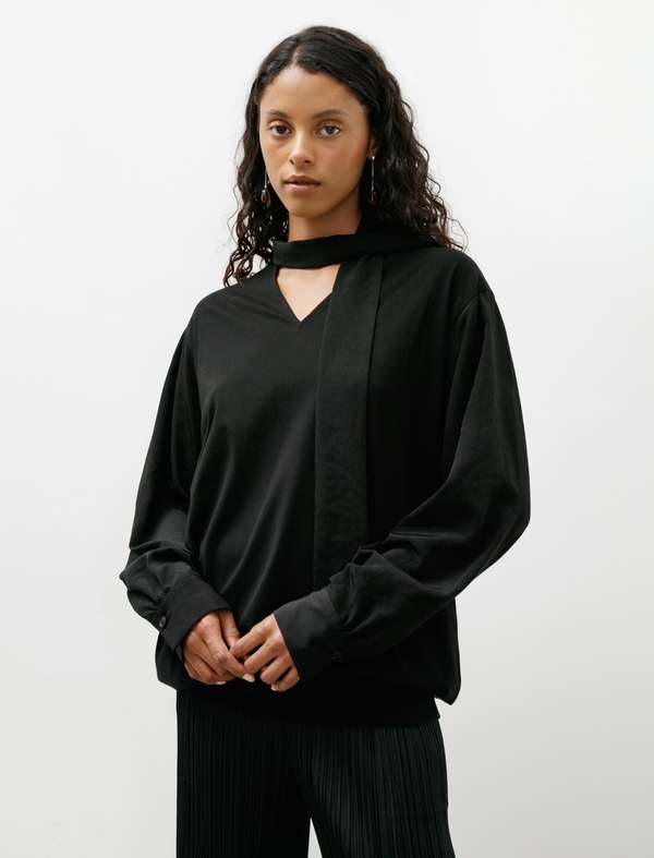 Y's by Yohji Yamamoto Tie Combination Blouse
