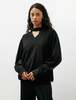 Y's by Yohji Yamamoto Tie Combination Blouse - Thumbnail 1