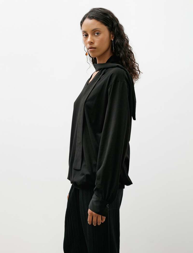 Y's by Yohji Yamamoto Tie Combination Blouse
