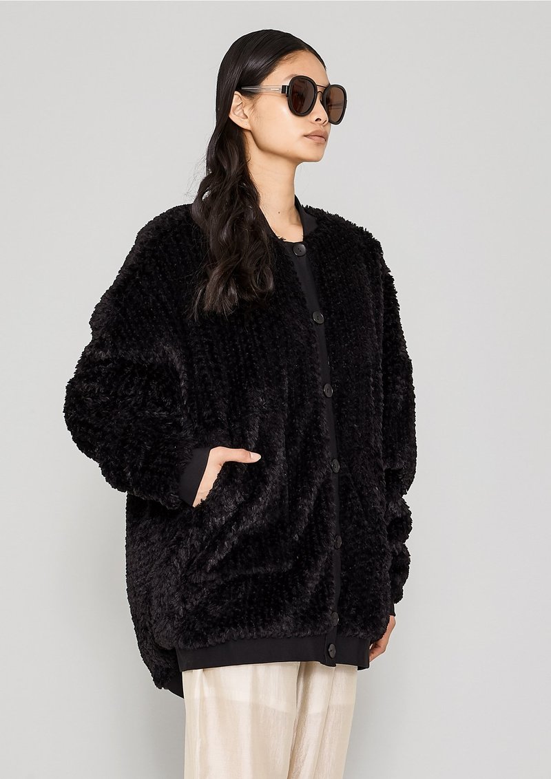 Berenik Faux Fur Pilot Jacket - Black Berenik Faux Fur Pilot Jacket - Black