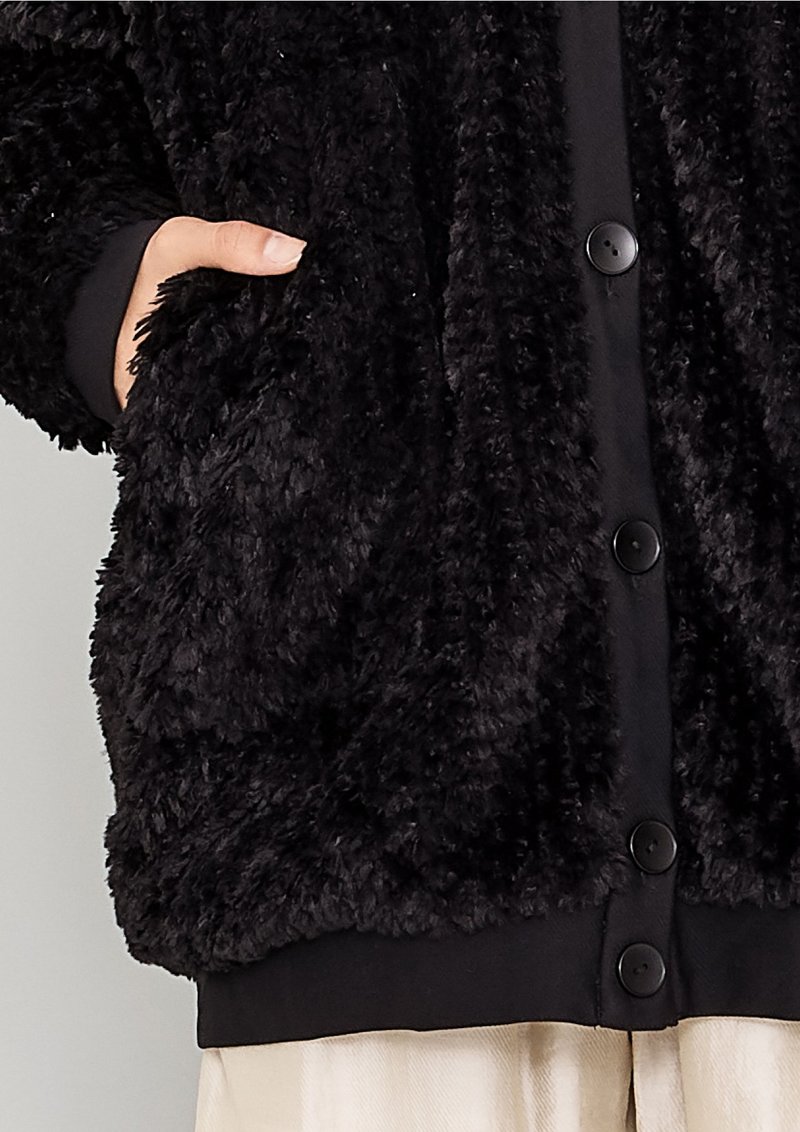 Berenik Faux Fur Pilot Jacket - Black Berenik Faux Fur Pilot Jacket - Black