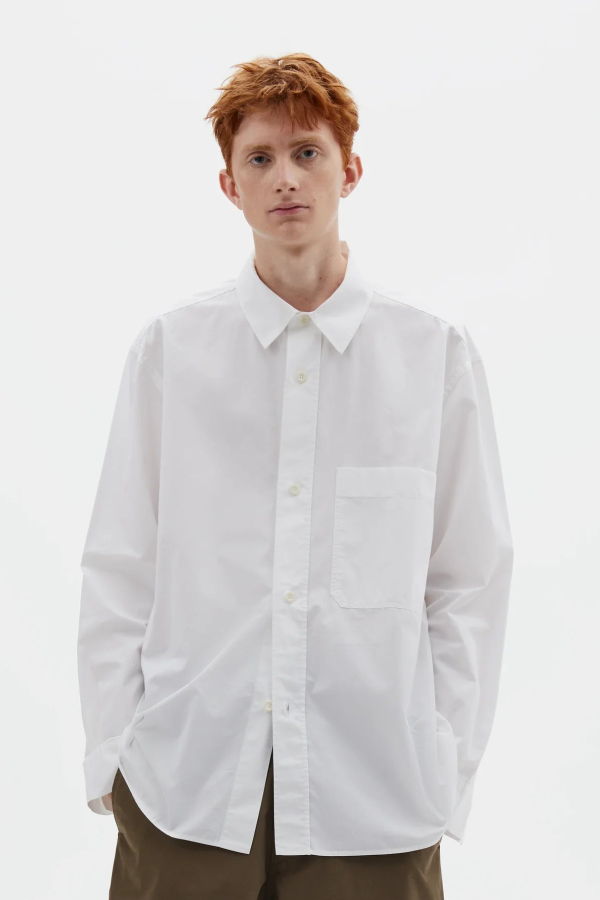 Margaret Howell Basic Shirt Compact Cotton Poplin