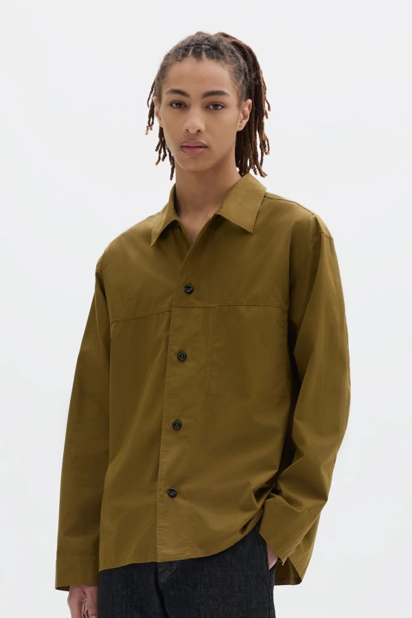 Margaret Howell Front Yoke Shirt Compact Cotton Poplin