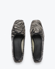 FRĒDA SALVADOR Jada Square Toe Flat - Zebra - Thumbnail 2