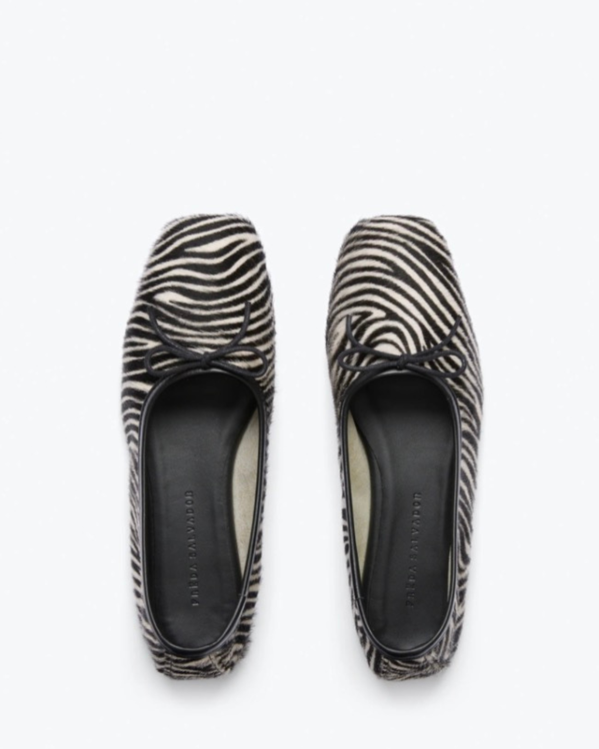 FRĒDA SALVADOR Jada Square Toe Flat - Zebra - Image 2 of 6