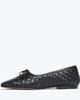 FRĒDA SALVADOR Jada Square Toe Woven Flat - Black - Thumbnail 4