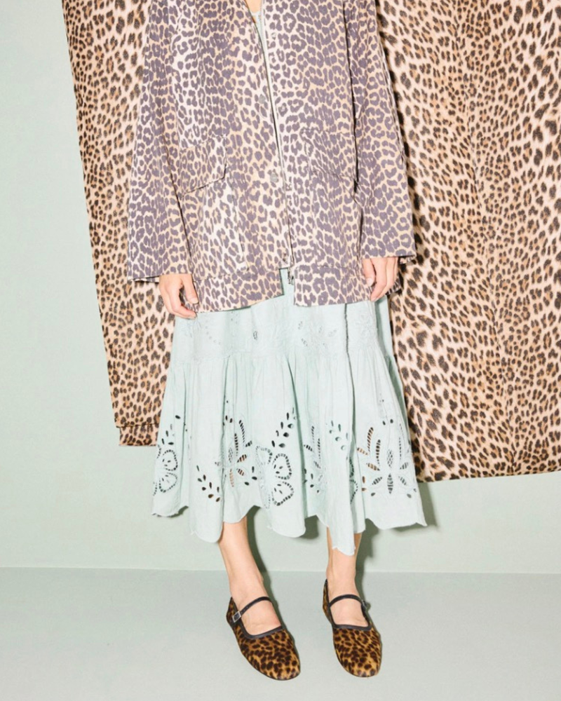 FRDA SALVADOR Laurel Mary Jane Flat - Leopard