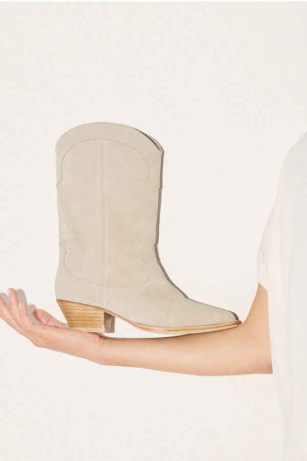 FRĒDA SALVADOR Loretta Western Boot - Sahara Suede