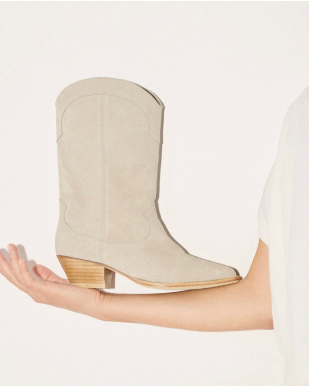 FRĒDA SALVADOR Loretta Western Boot - Sahara Suede - Image 2 of 5