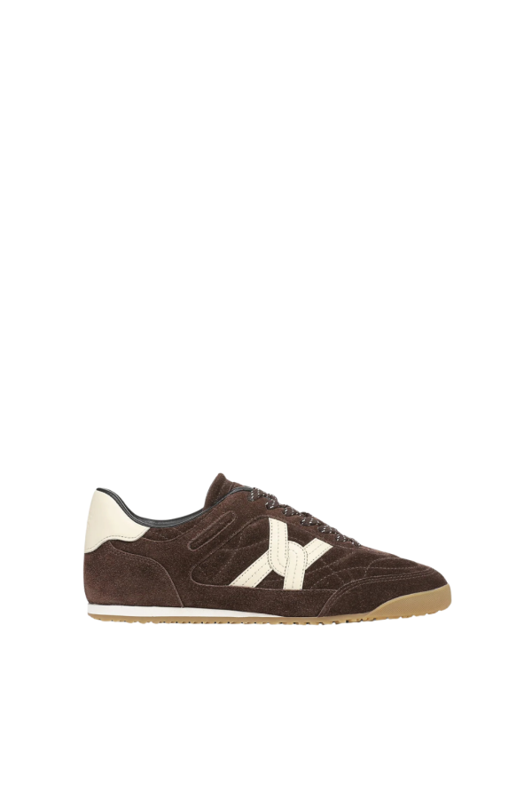 Veronica Beard Natalia Sneaker - Espresso Suede